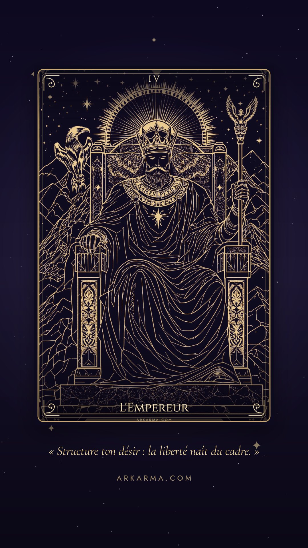 Carte L’Empereur au format story, à télécharger et partager