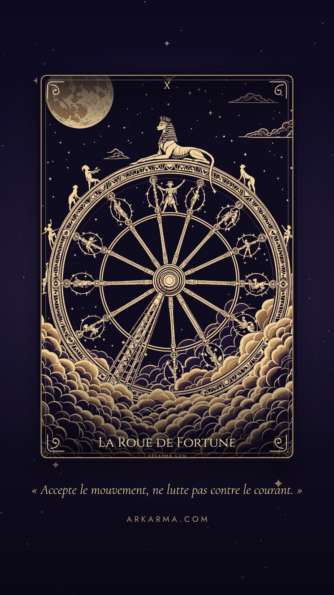 Carte La Roue de Fortune au format story, à télécharger et partager