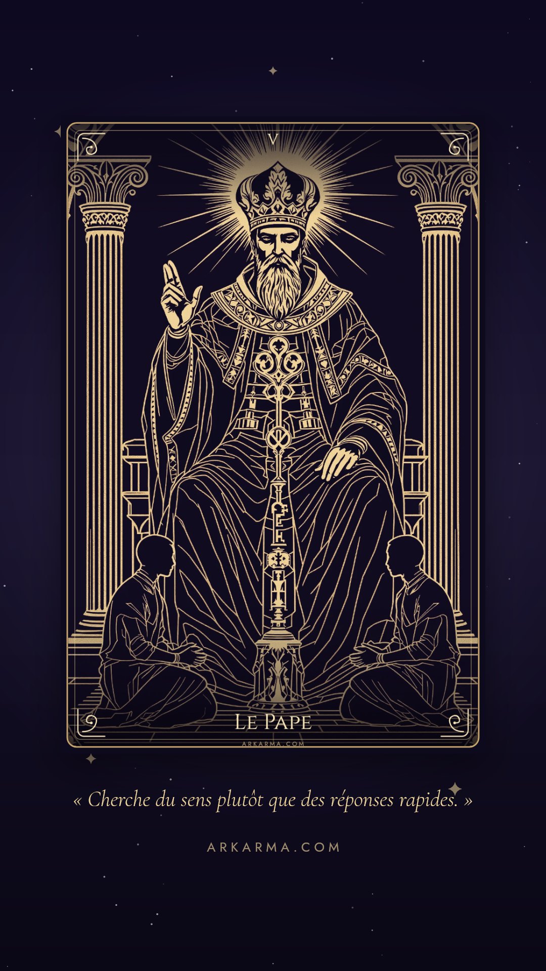 Carte Le Pape au format story, à télécharger et partager