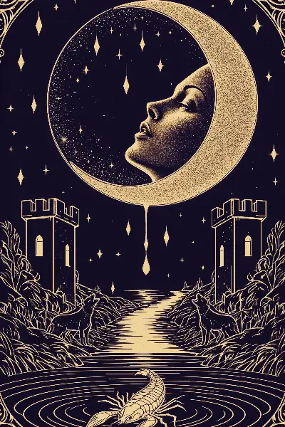 La Lune, arcane XVIII du tarot